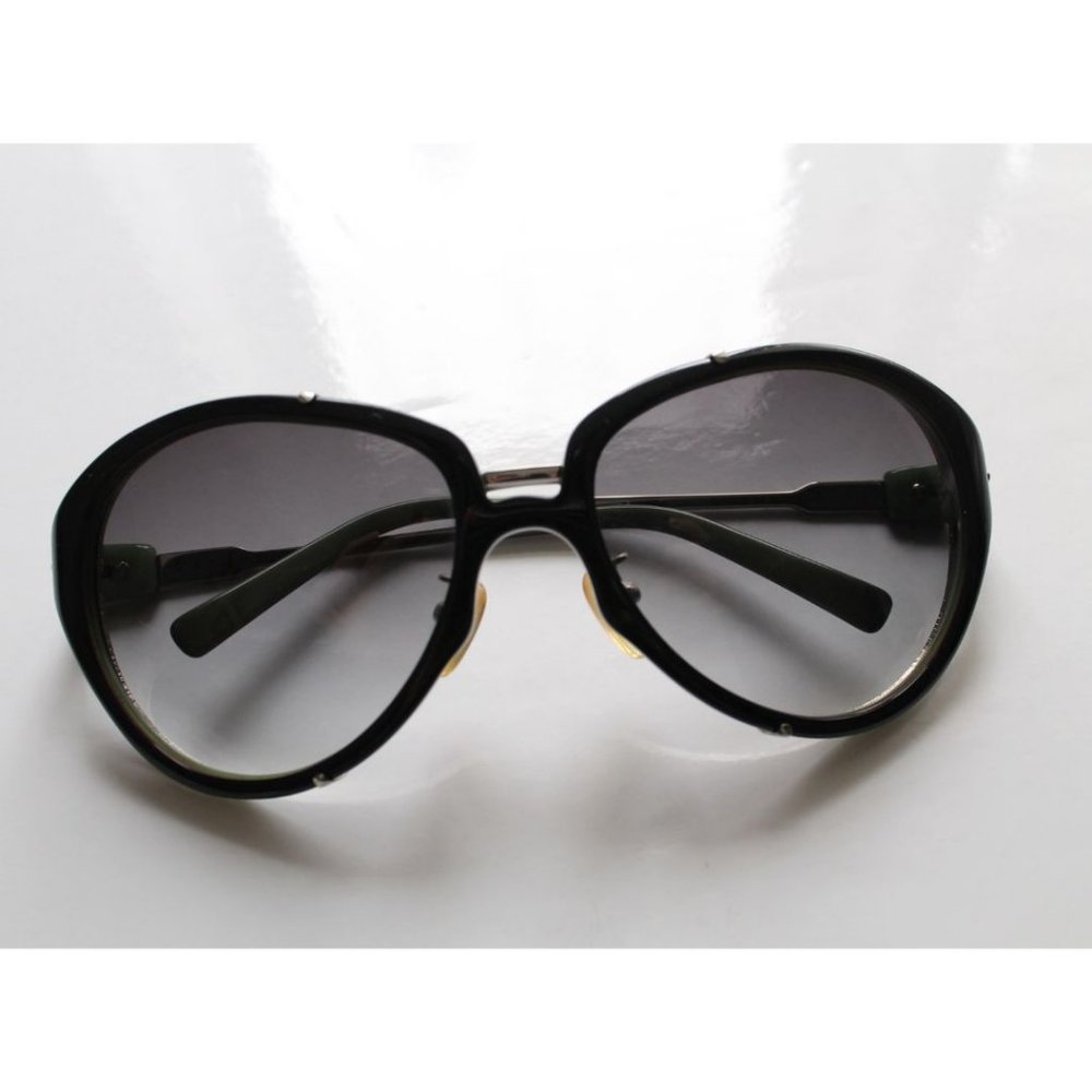Celine Silver Metal Gradient Black Green Plastic Frame Sunglasses - Picture 6 of 12